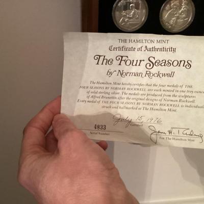 Sale Photo Thumbnail #15: Hamilton mint certificate of authenticity