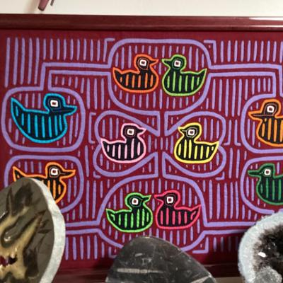 Sale Photo Thumbnail #170: Luna mola textile panel