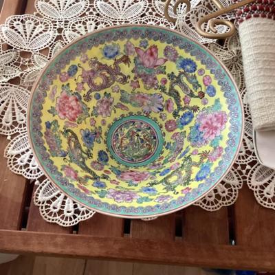 Sale Photo Thumbnail #184: Vintage eggshell porcelain bowl