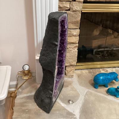 Sale Photo Thumbnail #47: Amethyst Geode Cluster side