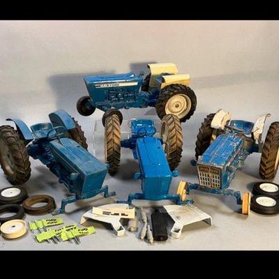 Toy tractors for repair