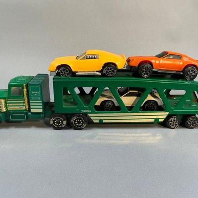 Tonka Car Carrier with Cars