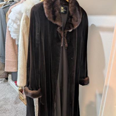 Genuine mink coats