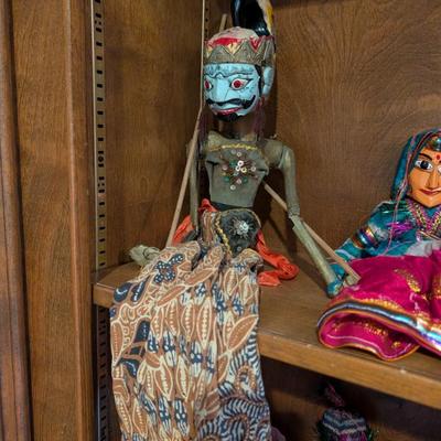 Antique Indonesian goddess puppet