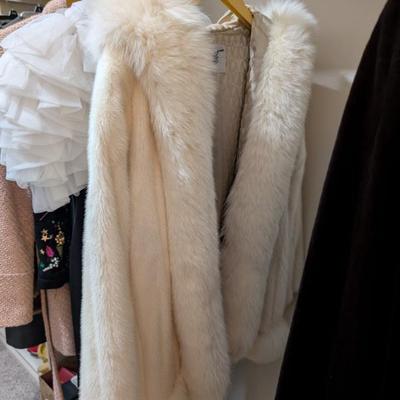Sakowitz white mink coat