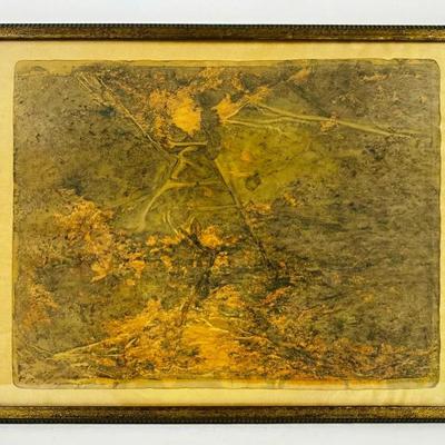 Abstract Expressionist Mixed Media Artwork 