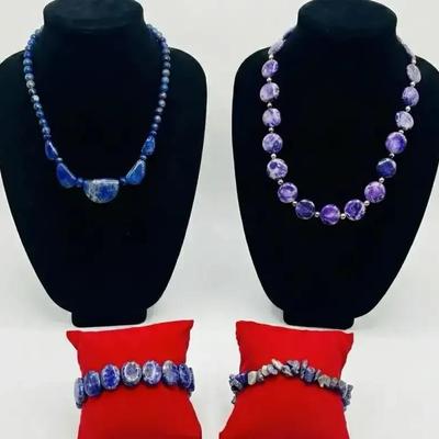 Lapis Lazuli Necklace & Bracelets + More! 