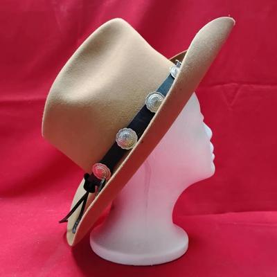 Vintage Stetson "The Billy Kidd" Tan Felt Cowboy Hat - Size 7