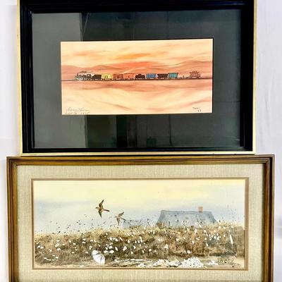 Original Watercolor By DWEOX, 1974 And Signed Print By Thorn ‘67