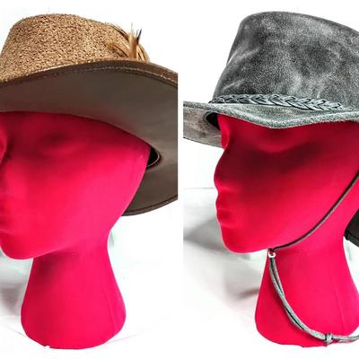 American Hat Makers Gray Suede & Winfield Cover Co. Brown Outdoor Hats