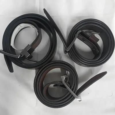 Men’s Leather Belt Lot – Timberland, Wrangler & Ridgecut, Mixed Styles