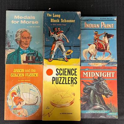 328: Vintage Mid-Century Juvenile & Science Paperback Book Lot (6 Books)