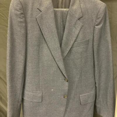 508: Calvin Klein Made in Italy Wool Suit – Jacket & Pants – Gray – Approx. 40–42R