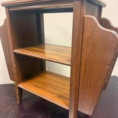 555: Antique Magazine Stand-Side Table