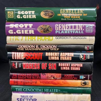 317: Lot of 10 Classic Science Fiction Hardcover Books