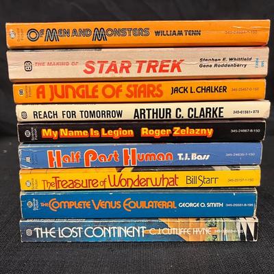 310: Vintage Ballantine Science Fiction Paperback Lot – 9 Books