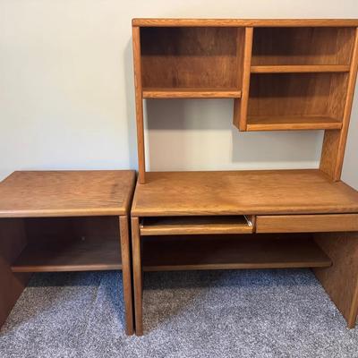 Solid Desk And Stand