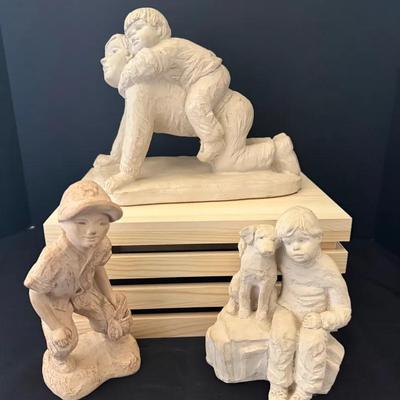 Lot Of Three Vintage Austin Productions Sculptures