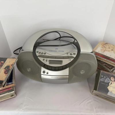 Sony CD Player Boombox With 200+ CD’s