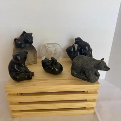 Variety Lot Of Bear Figurines