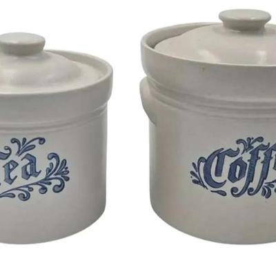 Pfaltzgraff  Yorktowne Coffee & Tea Crocks