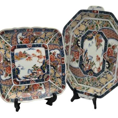 Vintage Japanese Imari Serving Platters