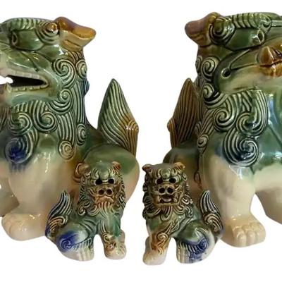 Set of Vintage Foo Dogs