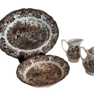 4 J & G Meakin Royal Staffordshire (Stratford Stage) Serving Pieces