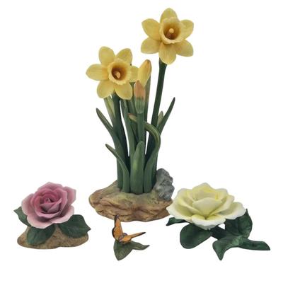 Andrea Rose Porcelain Flower Figurines 