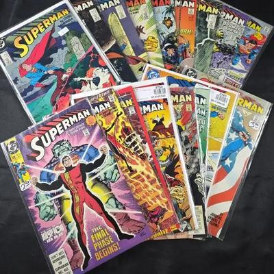 Superman Comic Books (17 DC Comic Books) (80s and 90s)