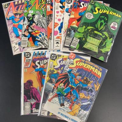 DC - Superman (10) Comic Books 1987-1989