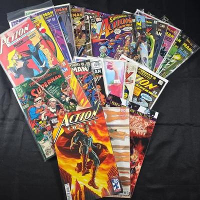Superman and Action Comics (24 DC Comic Books) (80s/90s and 2010s/2020s)