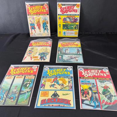 Secret Origins #1-7 DC Comic Books (1973-1974)