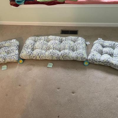 Set Of Three Brand New Outdoor Cushions