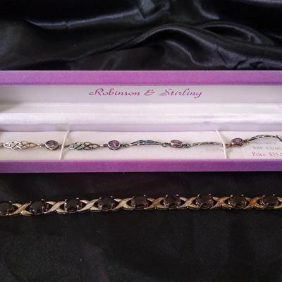 Two Sterling silver bracelets