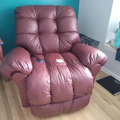 Red electric recliner 