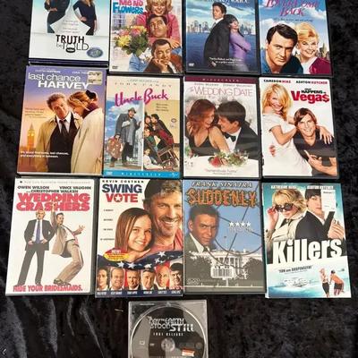 Romantic Comedy DVD Movie Lot – Wedding Crashers, Two Weeks Notice & More