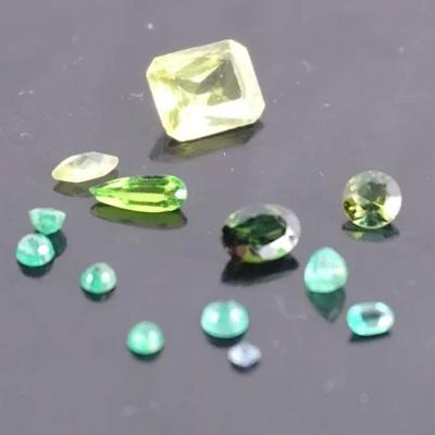 Loose Natural Gemstone Lot – Tourmaline, Diaspore, Peridot & Emerald Accents, ~7.0 ctw (est.)