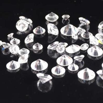 Loose Gemstone Lot – Cubic Zirconia (CZ) – Mixed Cuts & Sizes, 3mm–9mm, ~25.0 ctw (est.) (13g)