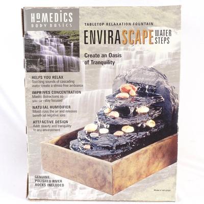 HoMedics EnviraScape Water Steps Tabletop Fountain - Model WF-STEP