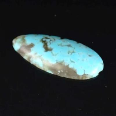 Large Natural Oval Turquoise Cabochon ~17.5ct Statement Stone
