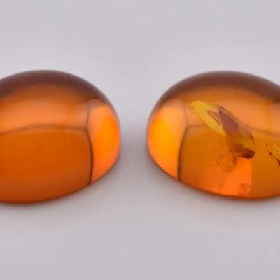 4.0 TCW Natural Oval Amber Cabochon