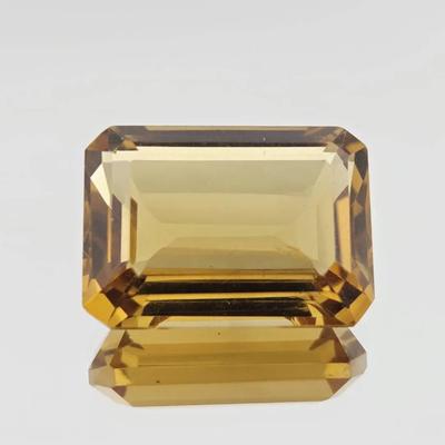 15.5ct Natural Unheated Emerald Cut Citrine 