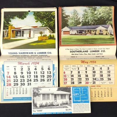 Sale Photo Thumbnail #267: 1954 & 56 Hardware Store Calendars