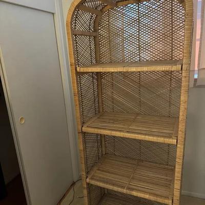 Wicker Bookshelf