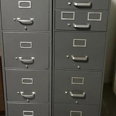 Pair Of Filing Cabinets 