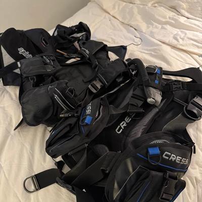 Three Scuba Vests