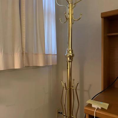 Brass-look Coat Rack