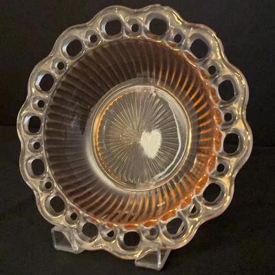 Anchor Hocking Old Colony Pink Depression Glass Bowl 