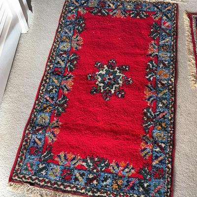 Morrocan Handknitted Wool Rabat Area Rug 4.5’ x 2.5’